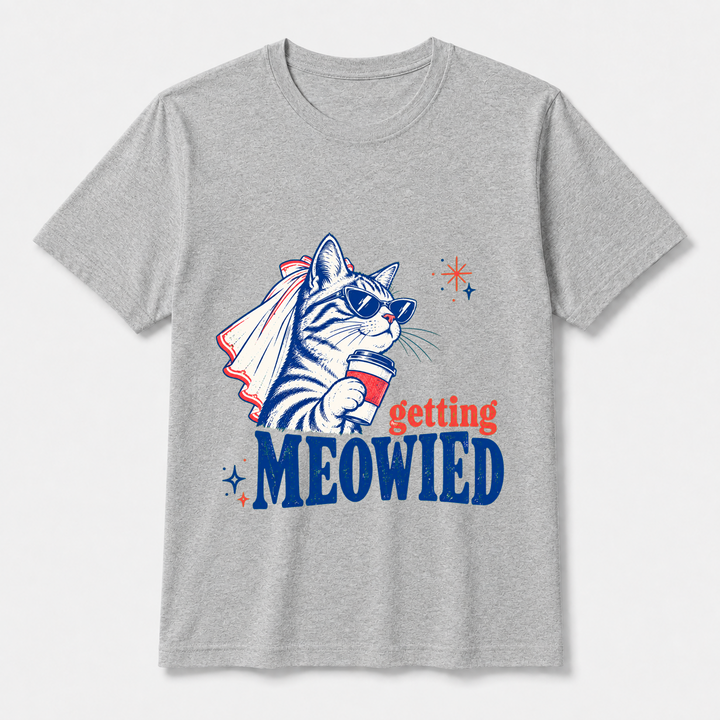 getting meowied – Bella Canvas 3001 T-Shirt